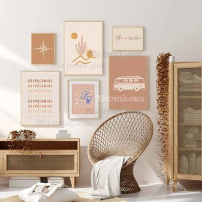 Download file File gốc in bộ tranh decor treo tráng gương canvas GB20563 (chất lượng in ấn)