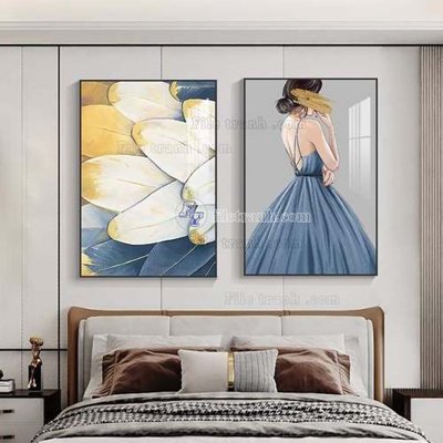 Mua file tranh gốc File gốc in bộ tranh decor treo tráng gương canvas GB20576 tại Filetranh.com