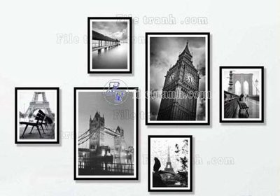 Tải file tranh gốc File gốc in bộ tranh decor treo tráng gương canvas GB20578 chất lượng cao