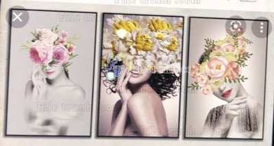 File ảnh File gốc in bộ tranh decor treo tráng gương canvas GB20652 (gốc) cho trang trí nội thất