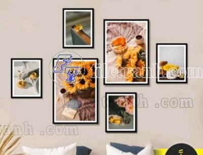 File in trần File gốc in bộ tranh decor treo tráng gương canvas GB20663 (bản gốc) 5D