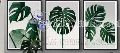 File gốc File gốc in bộ tranh decor treo tráng gương canvas GB20674 (in lụa) cao cấp