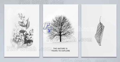 Tải file gốc File gốc in bộ tranh decor treo tráng gương canvas GB20685 dùng cho in ấn