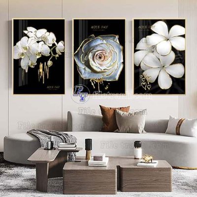 File in lụa File gốc in bộ tranh decor treo tráng gương canvas GB20713 (phong cảnh) File gốc in bộ tranh decor treo tráng gương canvas GB20713