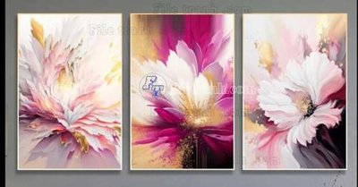 Cung cấp file tranh gốc File gốc in bộ tranh decor treo tráng gương canvas GB20726 độc quyền