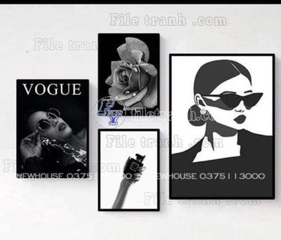 File in mica File gốc in bộ tranh decor treo tráng gương canvas GB20761 (bản gốc) siêu trong