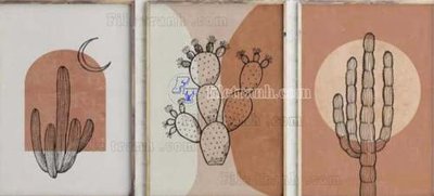 File gốc in ấn File gốc in bộ tranh decor treo tráng gương canvas GB20825 độ phân giải cao