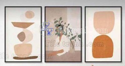 Tải file File gốc in bộ tranh decor treo tráng gương canvas GB20827 (gốc) làm tranh trang trí