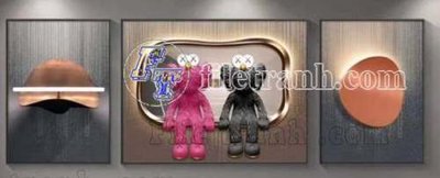 File tranh in tráng gương File gốc in bộ tranh decor treo tráng gương canvas GB20916 (siêu nét)