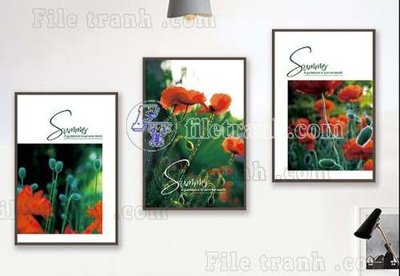 File tranh File gốc in bộ tranh decor treo tráng gương canvas GB20933 (gốc) chủ đề trẻ em