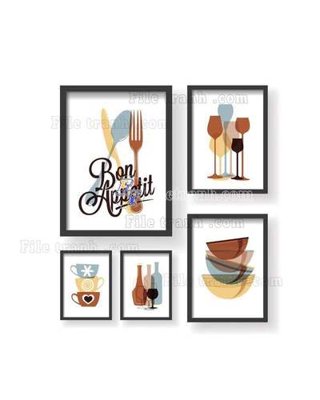 File in ấn File gốc in bộ tranh decor treo tráng gương canvas GB21001 (bản gốc) cao cấp