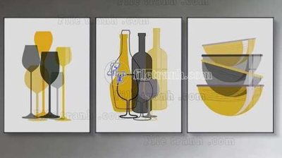 File tranh File gốc in bộ tranh decor treo tráng gương canvas GB21030 (ảnh gốc) độc quyền