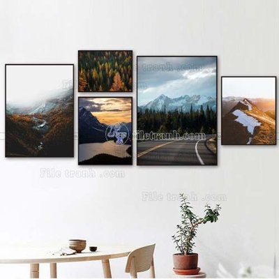File in trần File gốc in bộ tranh decor treo tráng gương canvas GB21034 (file gốc) chủ đề vũ trụ