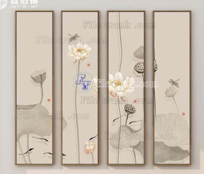 File gốc File gốc in bộ tranh decor treo tráng gương canvas GB21070 (phong cách) cổ điển