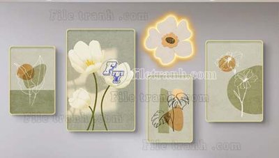 Tệp tin gốc File gốc in bộ tranh decor treo tráng gương canvas GB21088 (dùng cho in ấn) chuyên nghiệp