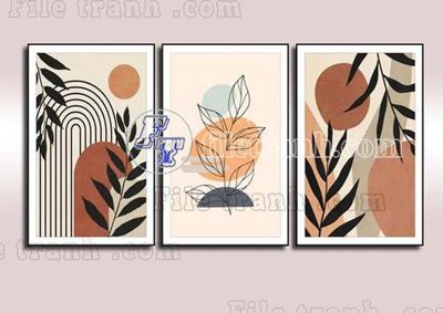 File tranh File gốc in bộ tranh decor treo tráng gương canvas GB21335 (ảnh gốc) cho in ấn kỹ thuật số