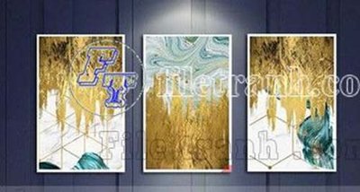 File in mica File gốc in bộ tranh decor treo tráng gương canvas GB21367 (bản gốc) sắc sảo