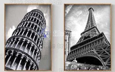 File gốc File gốc in bộ tranh decor treo tráng gương canvas GB21388 (in lụa) tranh thuận buồm