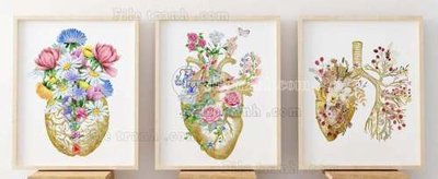 File in lụa File gốc in bộ tranh decor treo tráng gương canvas GB21413 (phong cảnh) File gốc in bộ tranh decor treo tráng gương canvas GB21413