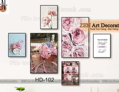 File in ấn File gốc in bộ tranh decor treo tráng gương canvas GB21423 (bản gốc) từ file gốc