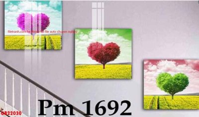 File gốc File gốc in bộ tranh decor treo tráng gương canvas GB22030 (thiết kế) cho in ấn