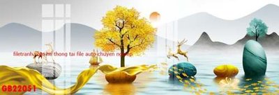 Tải file tranh File gốc in bộ tranh decor treo tráng gương canvas GB22051 (gốc) tại Filetranh.com