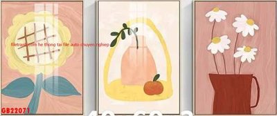 File ảnh File gốc in bộ tranh decor treo tráng gương canvas GB22071 (gốc) cho trang trí nội thất