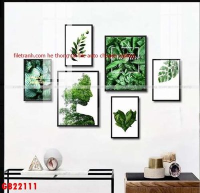 File gốc File gốc in bộ tranh decor treo tráng gương canvas GB22111 (thiết kế) cho in ấn