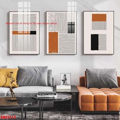File gốc File gốc in bộ tranh decor treo tráng gương canvas GB22112 (cho in ấn) độc quyền