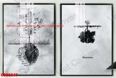 File ảnh File gốc in bộ tranh decor treo tráng gương canvas GB22240 (gốc) cho trang trí nội thất