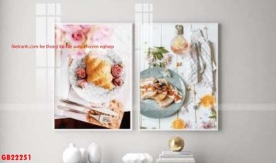 File in trần File gốc in bộ tranh decor treo tráng gương canvas GB22251 (bản gốc) phong cảnh