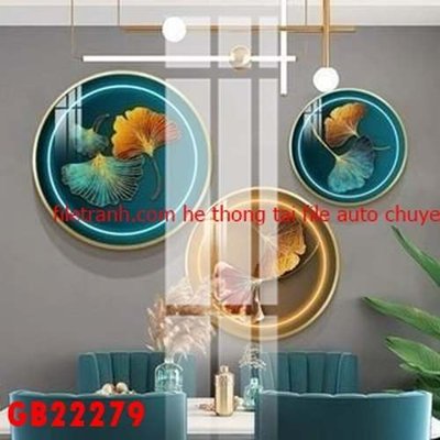 File gốc File gốc in bộ tranh decor treo tráng gương canvas GB22279 (in mica) cắt laser