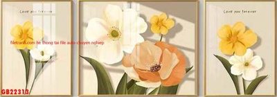 File in ấn File gốc in bộ tranh decor treo tráng gương canvas GB22313 (bản gốc) sắc nét
