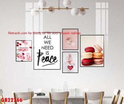 Tải file File gốc in bộ tranh decor treo tráng gương canvas GB22366 (gốc) chủ đề phong thủy