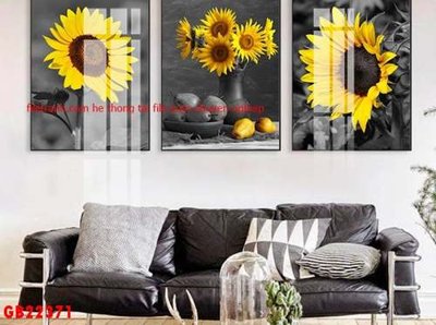File gốc File gốc in bộ tranh decor treo tráng gương canvas GB22371 (in lụa) chi tiết cao