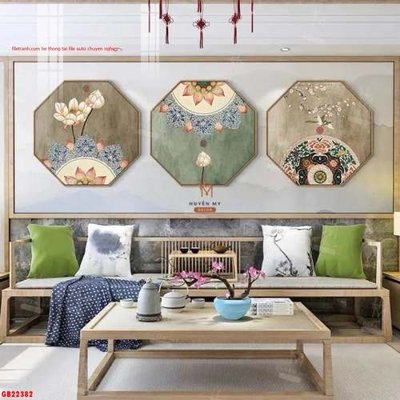 File gốc File gốc in bộ tranh decor treo tráng gương canvas GB22382 (in ấn) không giới hạn