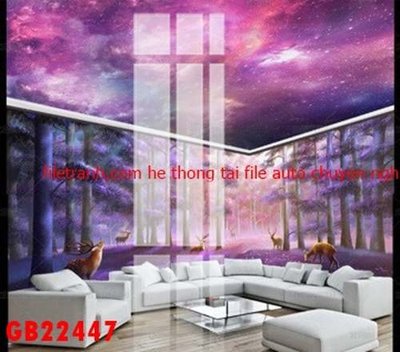 File tranh File gốc in bộ tranh decor treo tráng gương canvas GB22447 (file gốc) chuẩn màu in