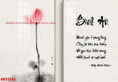 File tranh File gốc in bộ tranh decor treo tráng gương canvas GB22484 (ảnh gốc) không bị mờ