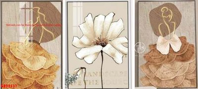 Tải file File gốc in bộ tranh decor treo tráng gương canvas GB22531 (PSD) cho in ấn quảng cáo