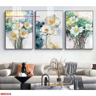 File tranh File gốc in bộ tranh decor treo tráng gương canvas GB22544 (ảnh gốc) sắc nét hoàn hảo
