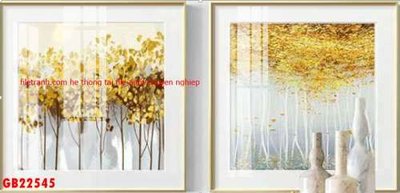 Ảnh gốc File gốc in bộ tranh decor treo tráng gương canvas GB22545 (độ nét cao) in tráng gương