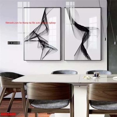 File in trần File gốc in bộ tranh decor treo tráng gương canvas GB22600 (bản gốc) phong cảnh