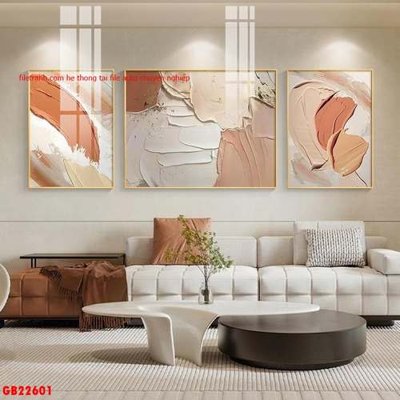 Tải file File gốc in bộ tranh decor treo tráng gương canvas GB22601 (gốc) chủ đề hoa sen