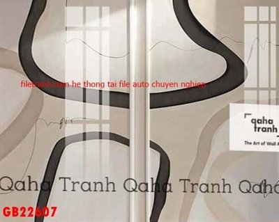 File tranh File gốc in bộ tranh decor treo tráng gương canvas GB22607 (bản gốc) treo phòng ăn