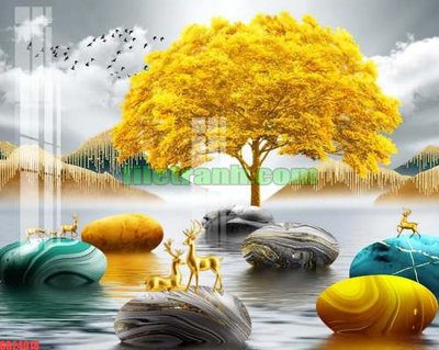 Tải file gốc File gốc in bộ tranh decor treo tráng gương canvas GB24018 (in không vỡ ảnh)