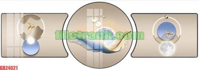 File tranh File gốc in bộ tranh decor treo tráng gương canvas GB24021 (ảnh gốc) in trần 3D
