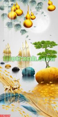 File tranh File gốc in bộ tranh decor treo tráng gương canvas GB24057 (gốc) chủ đề động vật