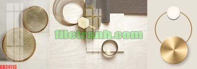 File gốc File gốc in bộ tranh decor treo tráng gương canvas GB24113 (in ấn) màu sắc trung thực