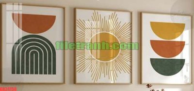 Download file File gốc in bộ tranh decor treo tráng gương canvas GB24150 (chuẩn in) chất lượng cao