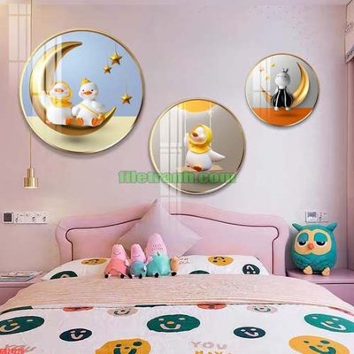 File ảnh gốc File gốc in bộ tranh decor treo tráng gương canvas GB24226 không vỡ nét